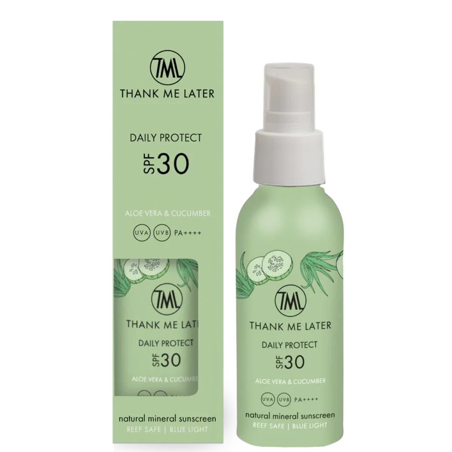 Thank Me Later  Aloë Vera & Cucumber  Minerale Zonnebrandcrème SPF30