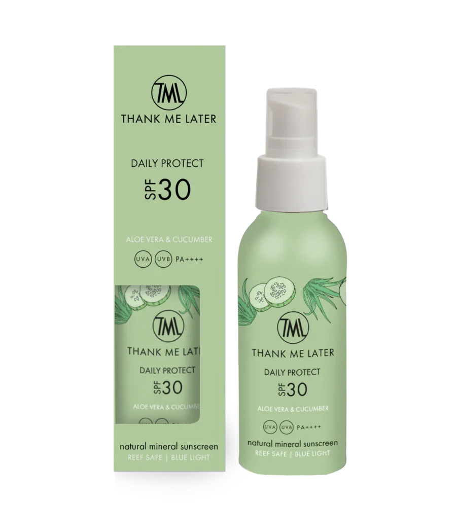 Thank Me Later  Aloë Vera & Cucumber  Minerale Zonnebrandcrème SPF30