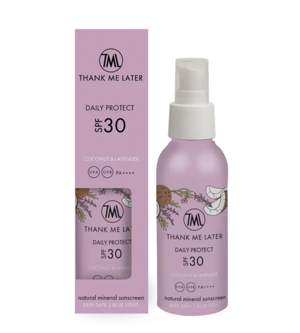 Thank me later Kokos & Lavendel Minerale Zonnebrandcrème SPF30