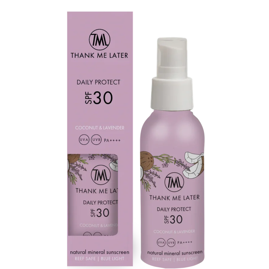 Thank me later Kokos & Lavendel Minerale Zonnebrandcrème SPF30