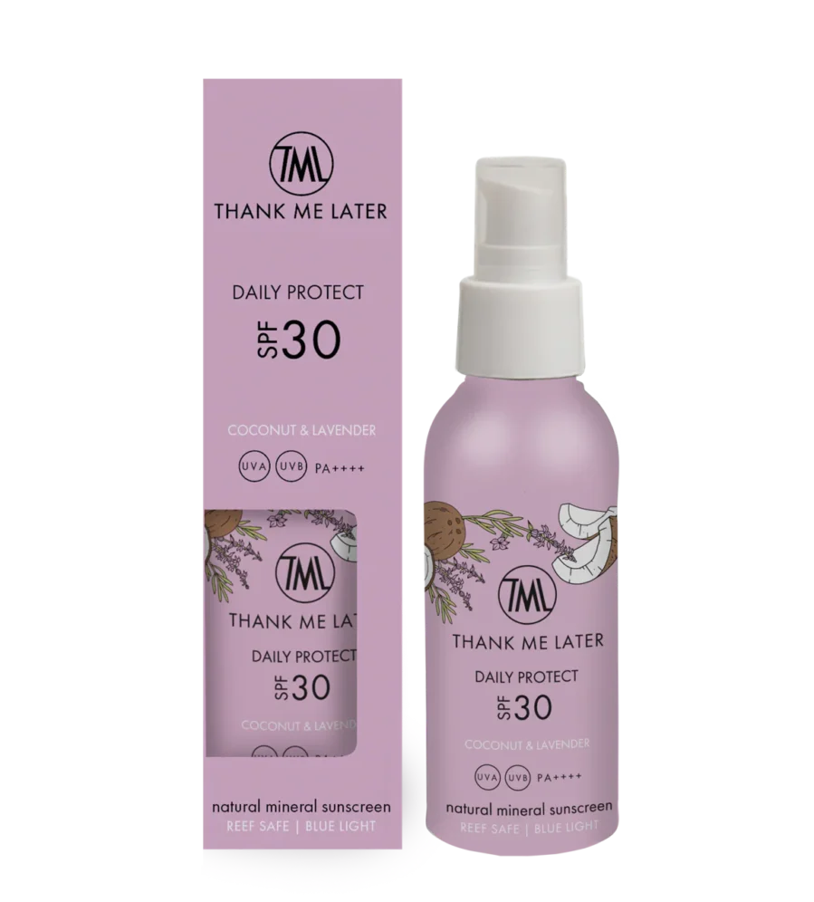 Thank me later Kokos & Lavendel Minerale Zonnebrandcrème SPF30