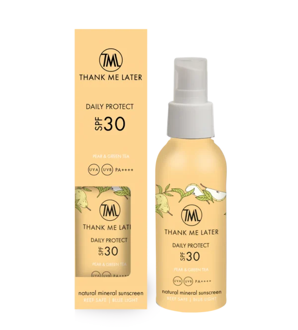 Thank Me Later Pear & Green Thea Minerale Zonnebrandcrème