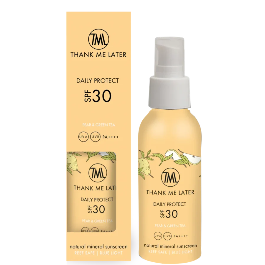 Thank Me Later Pear & Green Thea Minerale Zonnebrandcrème