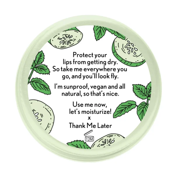 image_a2ab8f79-cbb2-45a4-b1b3-6d1e886993d7 THANK ME LATER - Munt & Komkommer Lippenbalsem SPF25